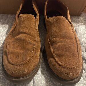 Paul Green Women's Shelby Leather Nut Suede Flats Loafers 9 Preppy Business